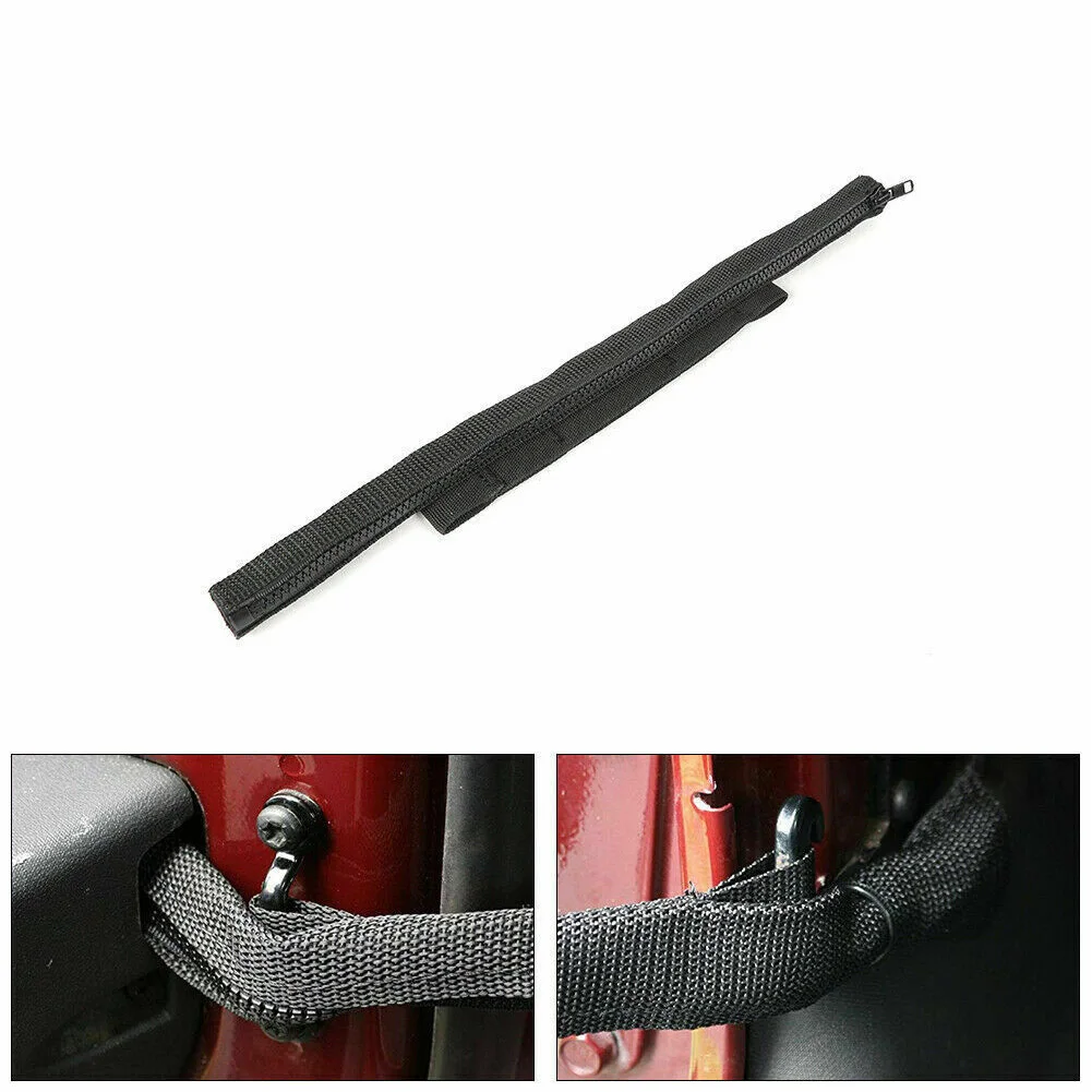 1 пара черных ограничивающих дверь ремней из ткани Оксфорд протектор жгут