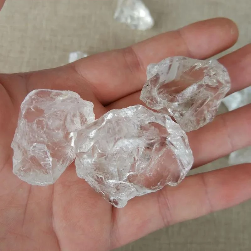 

100g Lucky Natural White Crystal Rough Ore Specimen Ornaments Fish Tank Flower Pot Decorative Stone Healing Energy Crystal Stone