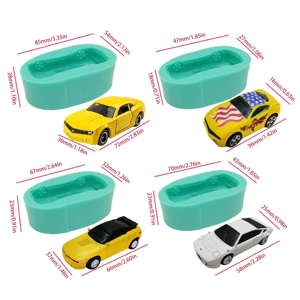 

Epoxy Mold Small Racing Car Mold Food Grade Silicone Resin Plaster Fondant Chocolate 3d Creative Cake Decoration Mold