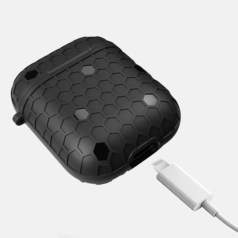 Сетчатый силиконовый чехол для Apple гарнитура для AirPods аксессуары беспроводные Bluetooth наушники мягкий чехол для iPhone AirPods чехол