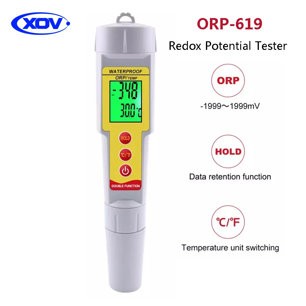 ORP 619 Redox потенциальный тестер ORP/анализатор качества воды для аквариума 1999 ~ мВ
