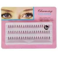 60pcsset 81012 mm individual lashes black 10d natural fake false eyelash long cluster extension makeup beauty health