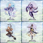 Аниме Genshin Impact Yoimiya Raiden Shogun косплей брелок с подставкой милые аксессуары для мальчиков и девочек коллекции