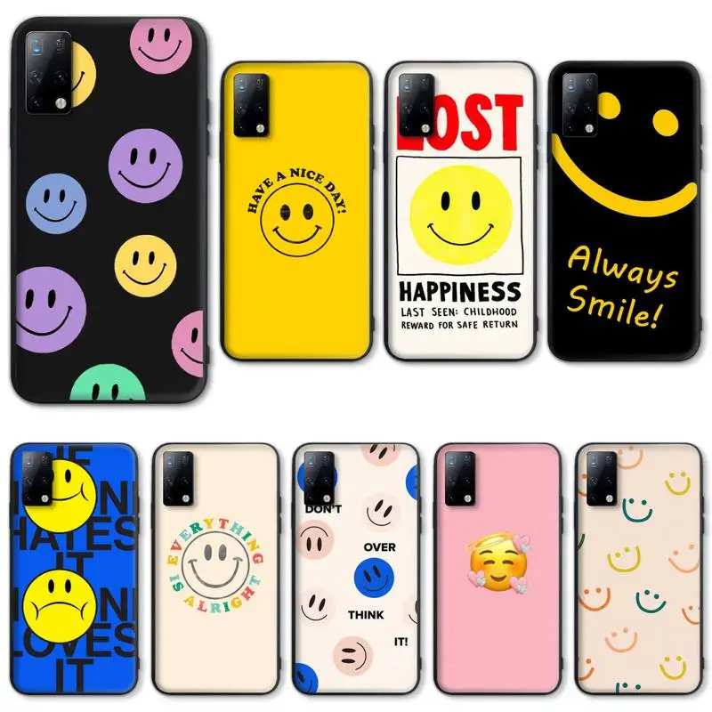 Чехол со смайликом для телефона Huawei P20 P30 P40 Pro чехол P Smart 2019 2020 P10 P9 Lite 2016 2017 чехлы