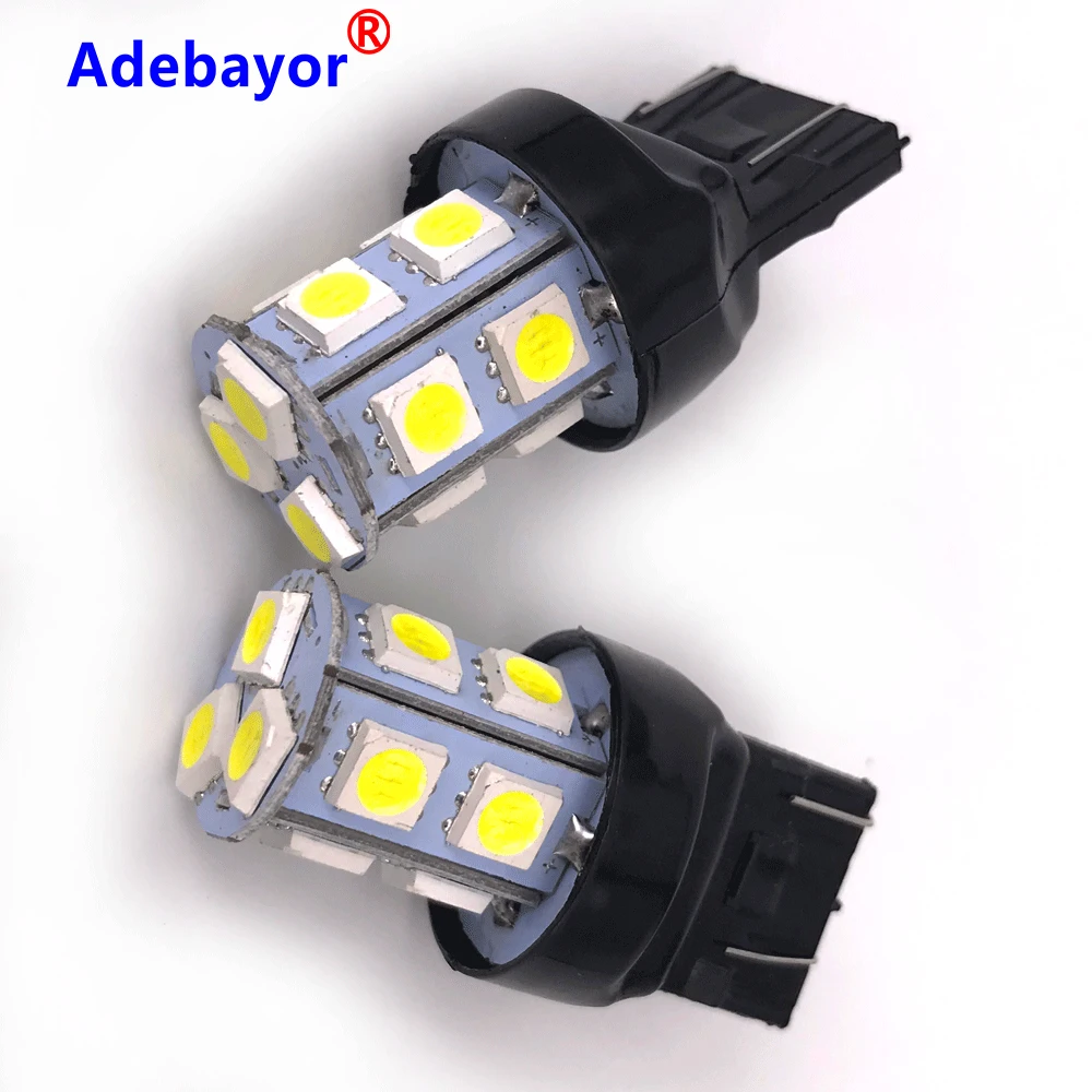 1x7443 t20 светодиодный 5050 13 SMD лампа стоп для автомобилей стояночный сигнал поворота