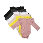 Комбинезон Emmababy для мальчиков и девочек, однотонный, с длинными рукавами