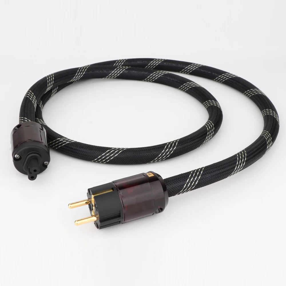 YTER Hi end 99.9998% Чистая медь ЕС Версия аудио кабель питания Fi P 079E/C 079 разъем