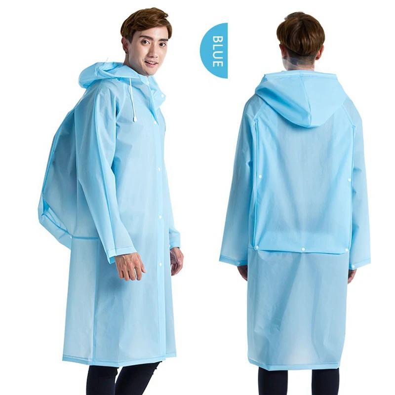 Длинный плащ для влюбленных мужчин и женщин водонепроницаемая куртка из ЭВА