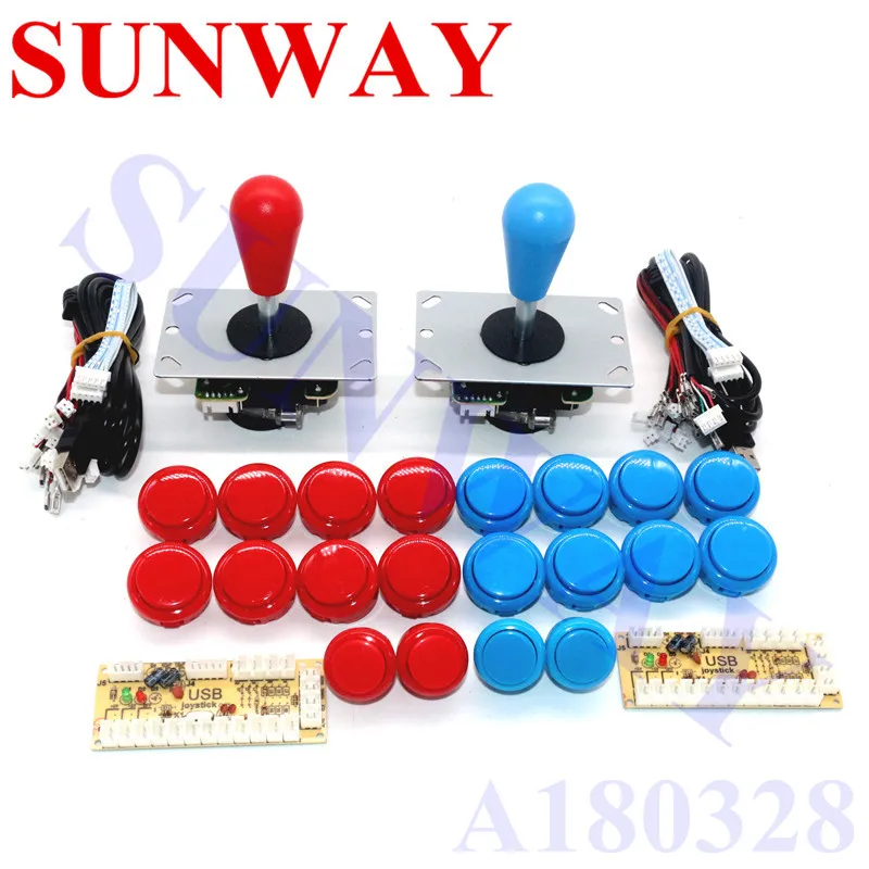 Аркадный джойстик DIY Kit Нулевая задержка аркадная DIY Kit USB энкодер для ПК Джойстик Sanwa для аркадных игр+ Sanwa кнопочные кнопки для аркадной игры Mame