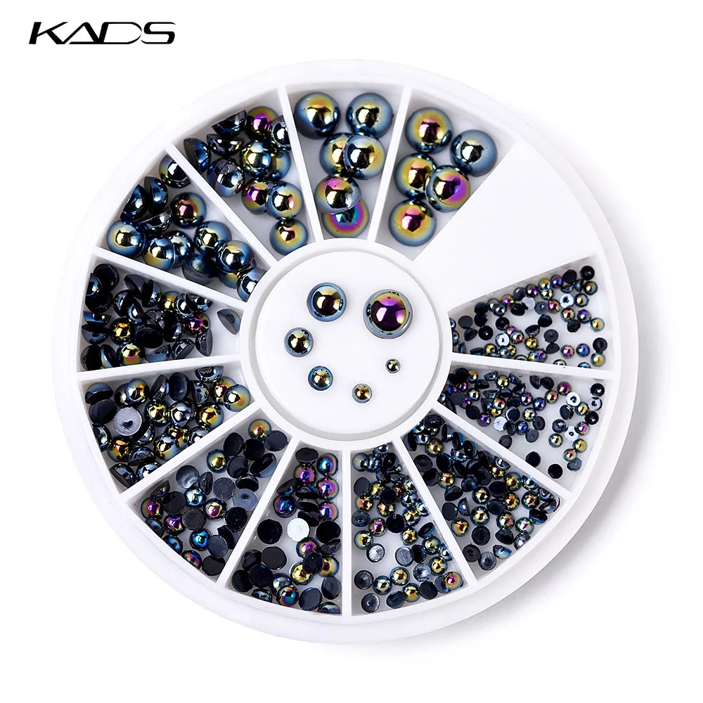 KADS Дизайн Моды Блеск Алмазный 3д Искусство Ногтей Стразы Украшения Для Накладных