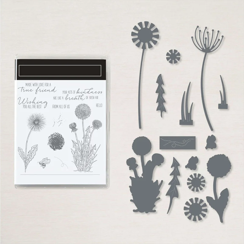 

Clear Stamps And Cutting Dies Dandelion From All Of Us Flowers For DIY Scrapbook Photo Album Craft Card 2021 New