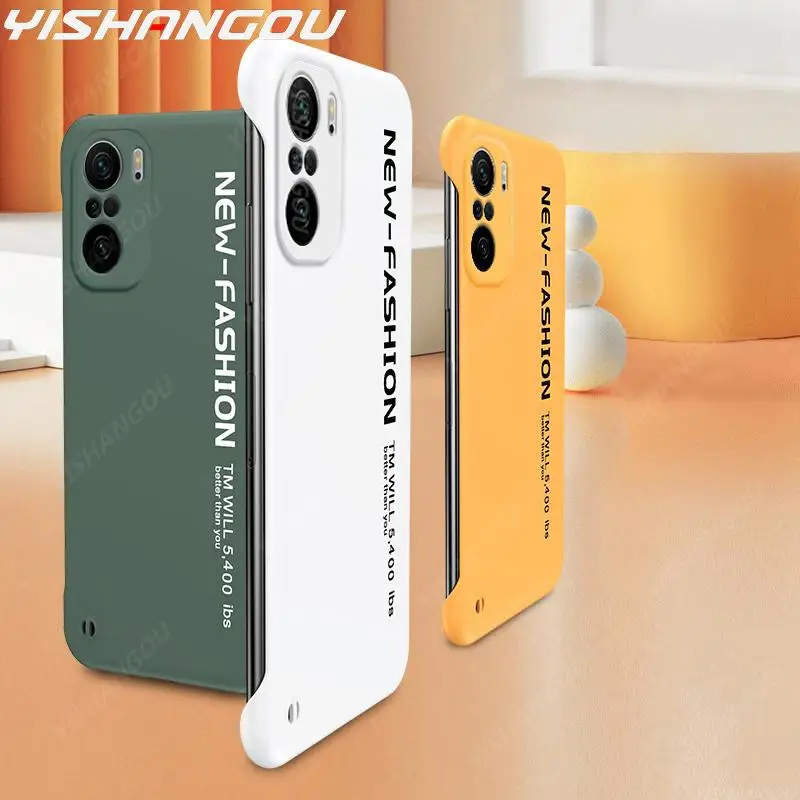 

Frameless Hard Phone Case For Xiaomi POCO F3 Redmi K40 Pro Redmi Note 10 Pro 10S 9 8 Mi 11 Lite 5G NE CC9E A3 Note 10 Case Cover