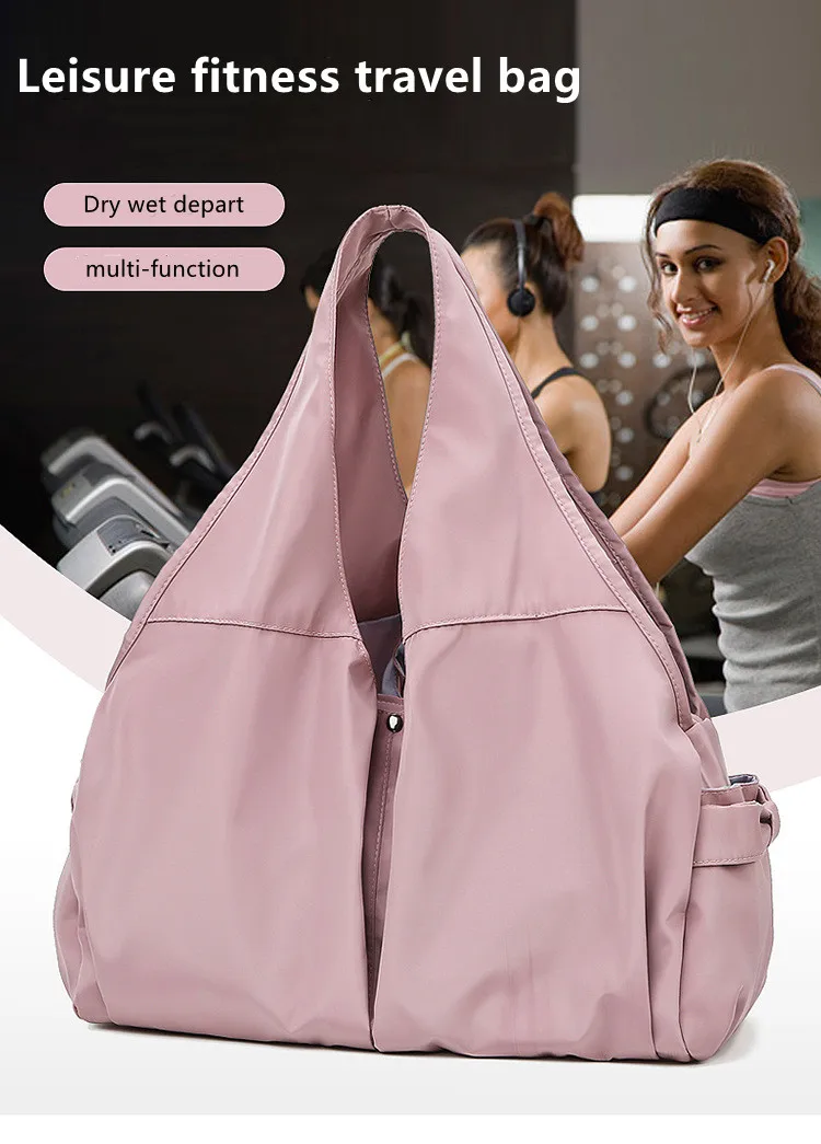 Weekend Leisure Travel Bag Ladies Large-capacity Luggage Bag Dry and Wet Separation Sports Gym Bag Handbag Swimming Bag
