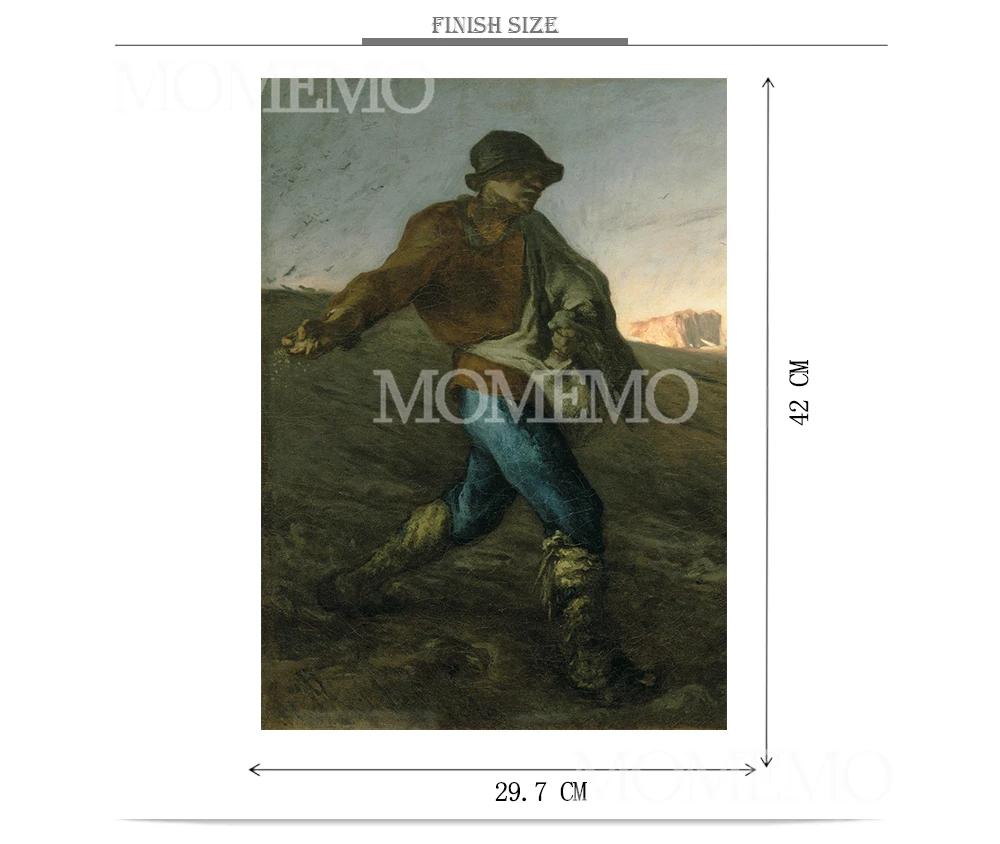 Пазл Sower Jiasaw, 1000 шт., мини-бумажный пазл, старый мастер, всемирно известная картина маслом, головоломки для взрослых, игрушки для подростков, детские головоломки