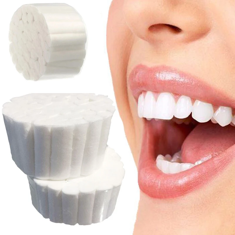 

1 Box Professional Disposable Dental Stanch Bleeding Dental Cotton Blood-sucking Medical Gum Cotton Rolls Tooth Rolls Hemos E2C0