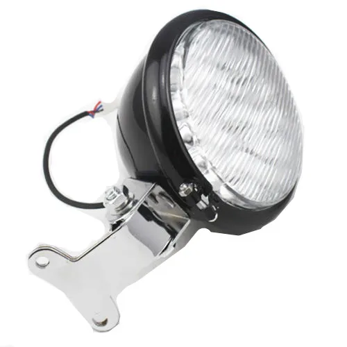 

12v Универсальный черный Передний 5 "светодиодный налобный фонарь для Harley Suzuki Kawasaki Honda VTX Yamaha Cruiser Touring Custom Chopper