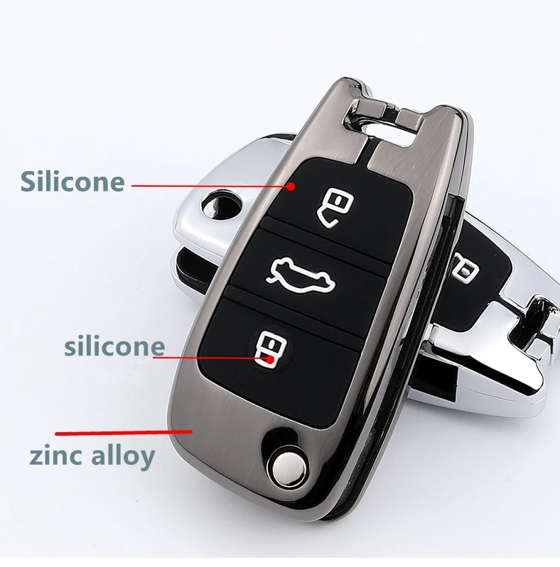 Car Key Case For Audi A1 A3 A4 A5 Q7 A6 C5 C6 A7 A8 R8 S4 S5 S6 S7 S8 SQ5 2015 2016 2017 2018 Flip Protection | Автомобили и