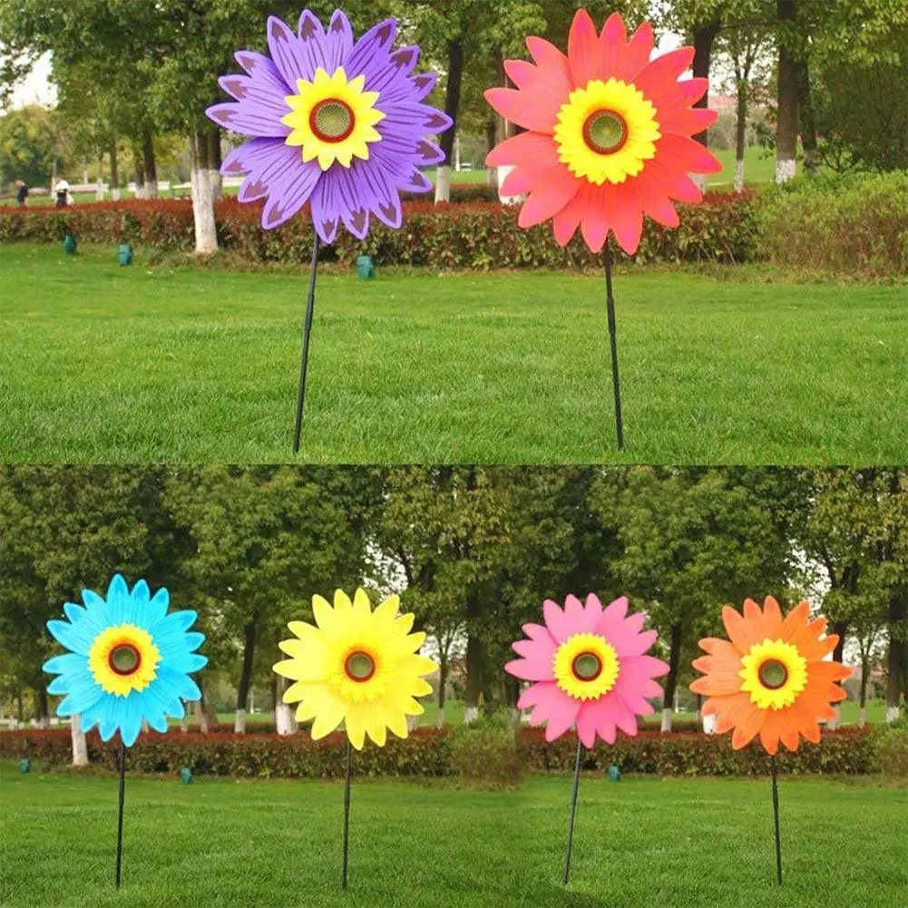 

Sunflower Windmill Wind Turbine Lawn windmill for Lawn Garden Party Decoration ,36 * 72cm