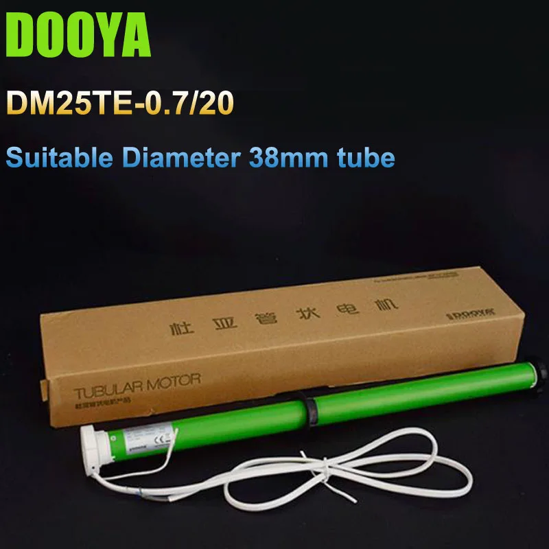 

100-240V Original DOOYA DM25TE Tubular Motor with Install Brackets Suitable Diameter 38mm tube for Roller Blind Zebra Blinds
