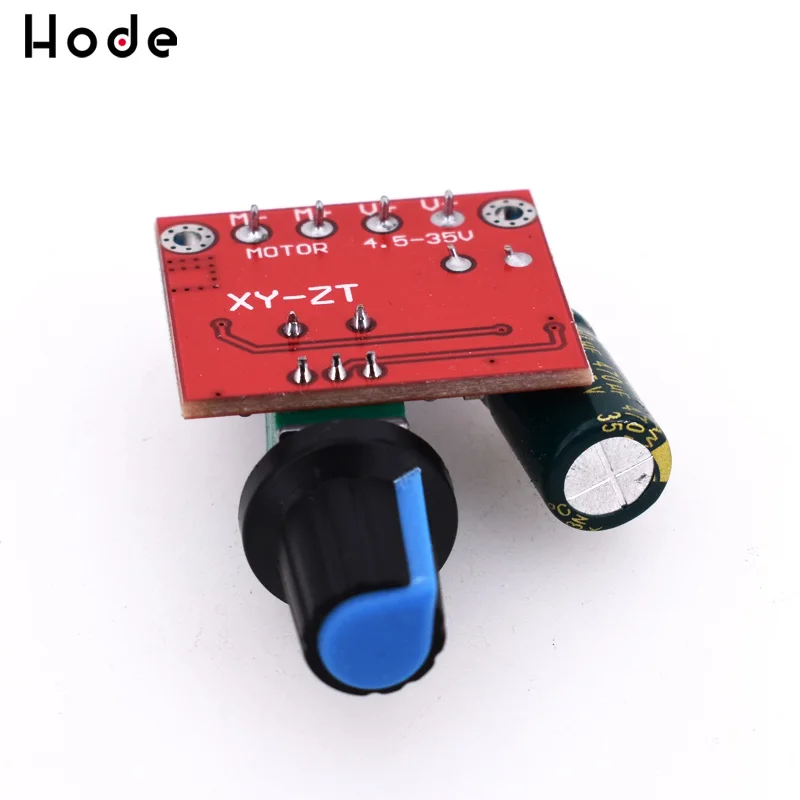 Мини 5A 90W PWM 12V контроллер скорости двигателя постоянного тока модуля DC 4 5 V 35V