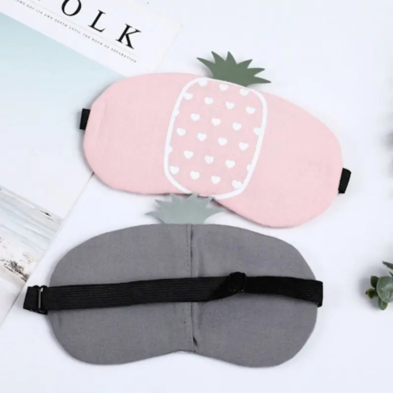 Креативный принт фрукт ананас маска для сна женщин и девочек портативный