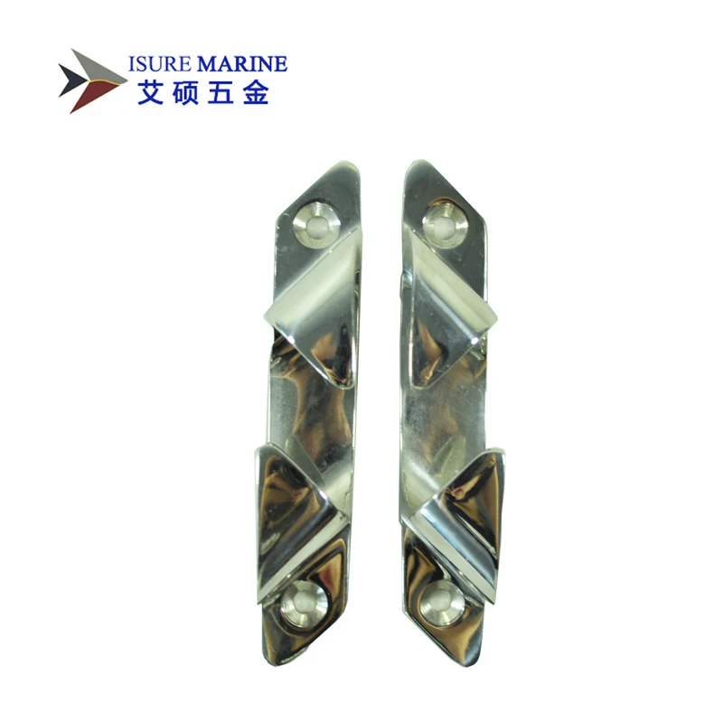 

2 Stainless Steel / S.S. Skean Boat Yacht deck line dock rope cleat Chock 4.5"