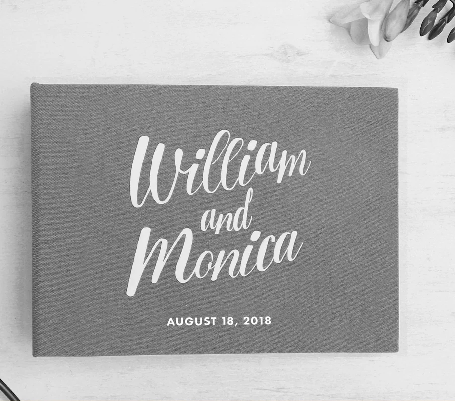 Пользовательский шикарный альбом в твердом переплете для дня рождения