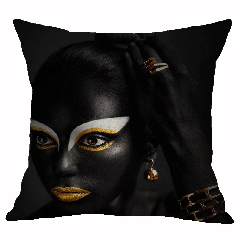 Африканская королева ZENGIA наволочка африканская черная женская льняная