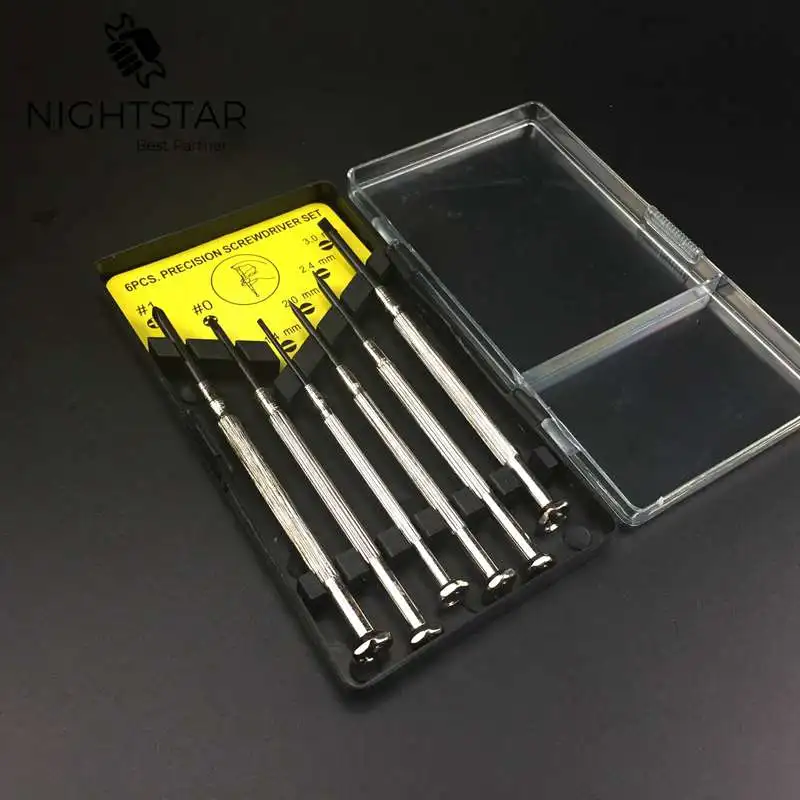 6 шт. Прецизионная отвертка микро ювелиры мини часовые инструменты для часов