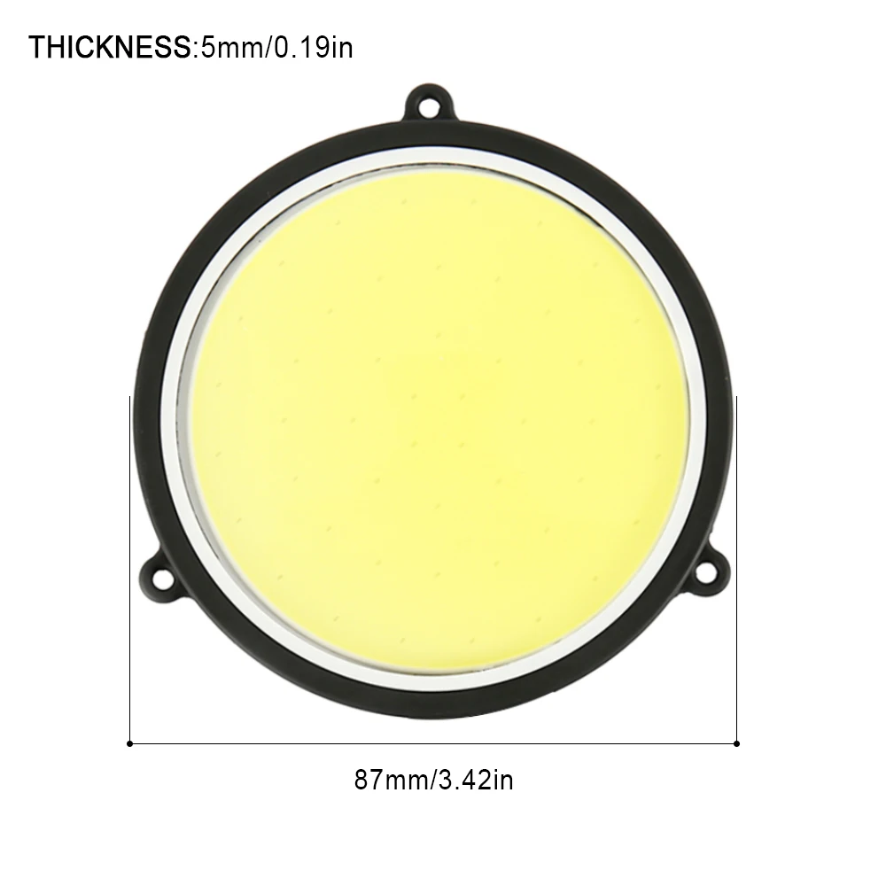 

2pcs Anti-fog Lamp LED Car Driving Lamp Daytime Running Light Refit Waterproof COB LED White Round Auto Fog Lights High Quality
