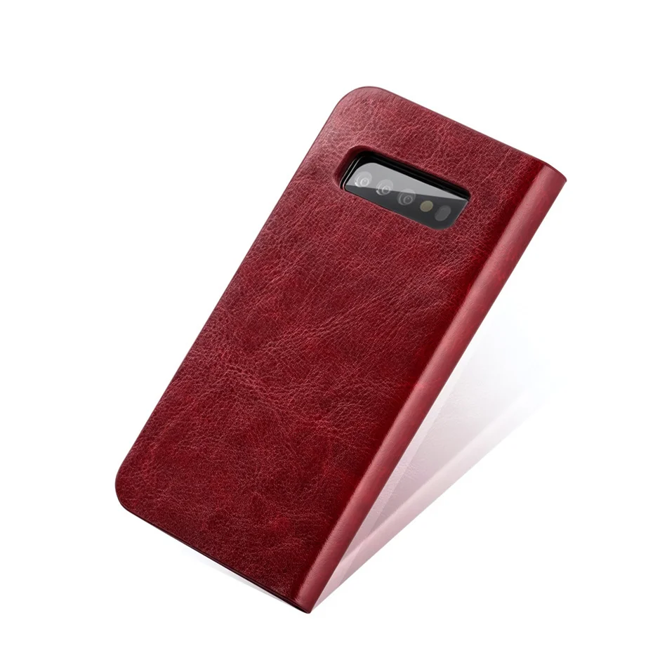 Musubo Роскошный деловой чехол для samsung Galaxy S10 S10+ S10e, чехол из натуральной кожи с откидной крышкой s, чехол для S9 Plus, S8, S7, Funda, Coque Capa