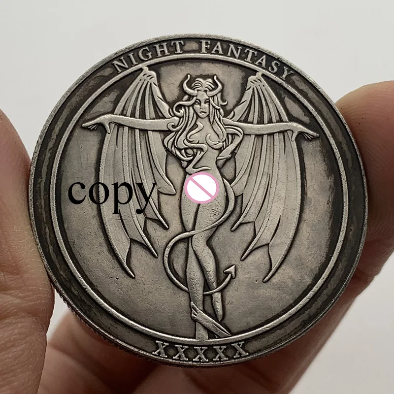 

Hobo Nickel Coins USA Morgan Dollar COIN COPY Copper coin