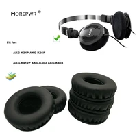 morepwr new upgrade replacement ear pads for akg k24p akg k26p akg k412p akg k402 akg k403 headset parts leather cushion earmuff