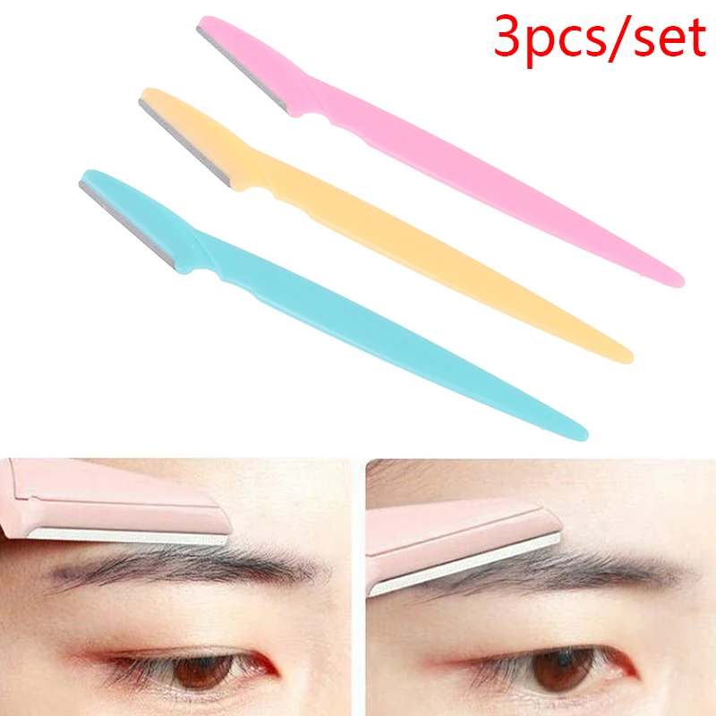 

3Pcs/set Eyebrow Trimmer Hair Remover Set Women Face Razor Eyebrow Trimmers Kit New