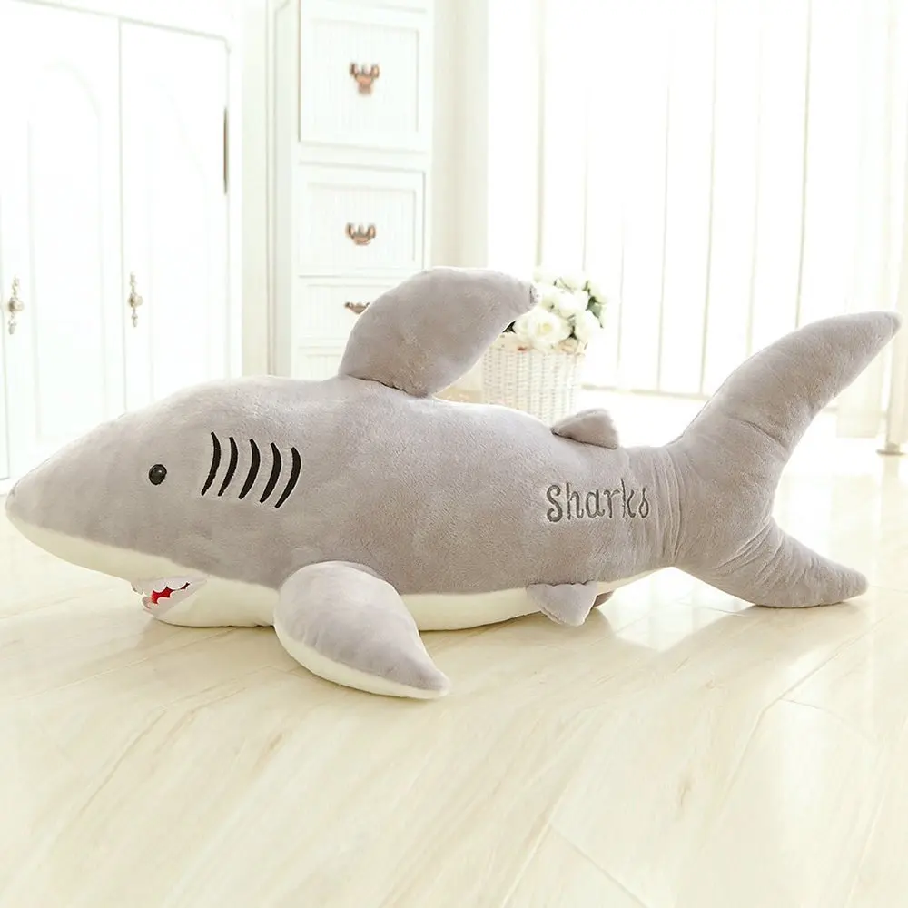 70 см милая плюшевая игрушка в форме акулы подушка для спины кукла подарок