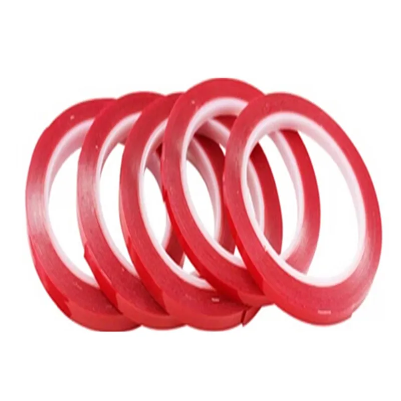 Горячая продажа 3 м красная лента двухсторонняя с 10 мм/15 мм/20 мм/25 мм ширина