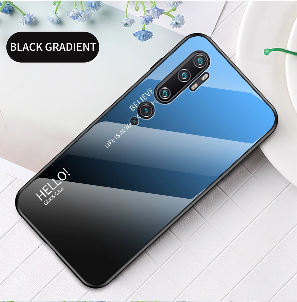 Note 10 Pro Чехол Zroteve силиконовая рамка стеклянная крышка для Xiaomi mi Note 10 чехол обесцвечивающее стекло задняя крышка Xia mi Xio mi Note 10