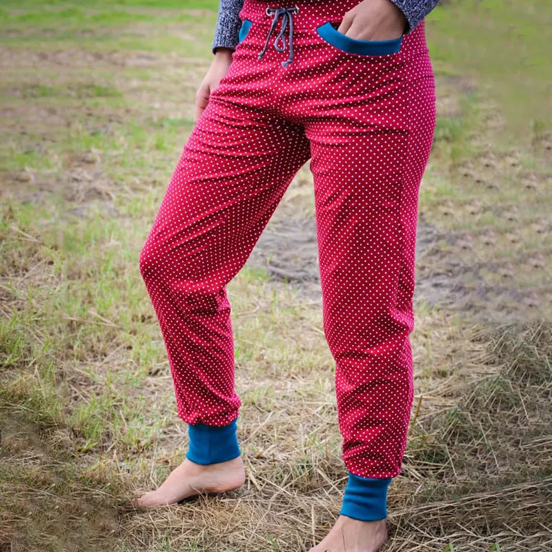 

2020 осень и зима, женские модные повседневные удобные штаны для бега в горошек, повседневные длинные спортивные брюки на шнуровке