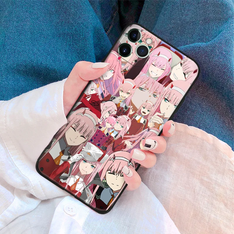 zero two darling in the franxx anime for iphone se 6 6s 7 8 plus x xr xs 11 pro max soft silicone phone case cover shell free global shipping