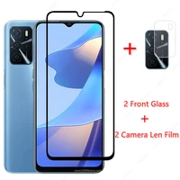 tempered glass for oppo a54s glass for oppo a54s 4g glass film mobile phone screen protector hd camera len film for oppo a54s 4g