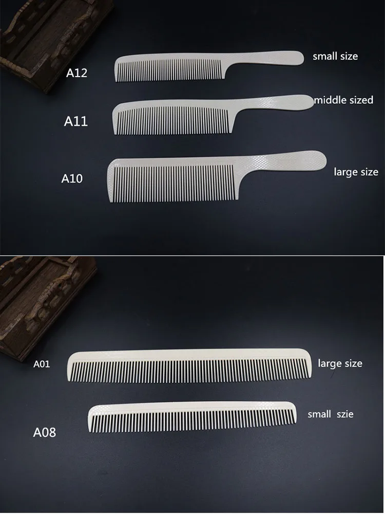 

007 Cutting Comb High Temperature ABS Barber anti-static Comb Pro Hairdressing Salon Combs Detangling Hair Cutting Tools Y0511