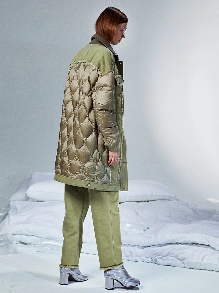 Дизайн для женщин 11 оригинальная куртка Красивый стиль сафари осень зима теплый