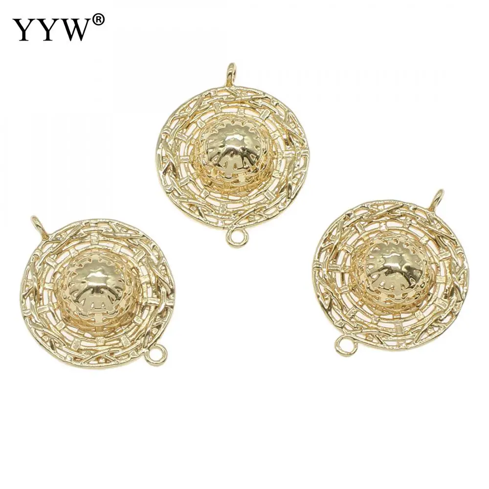18 Pcs/Lot 21x27mm Gold Charms Pendant Bracelet Connectors For Diy Necklace Bracelet Jewelry Making Handmade Accessories