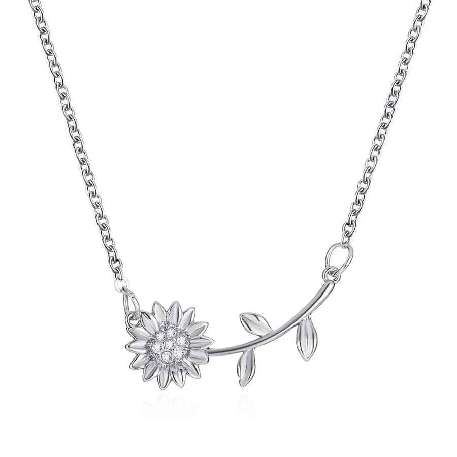 2021 Мода ожерелье из подсолнечника женская обувь с украшением в виде кристаллов