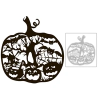 2020 new halloween pumpkin metal cutting dies cobweb and bat tree die cut scrapbooking for crafts card making no stamps sets