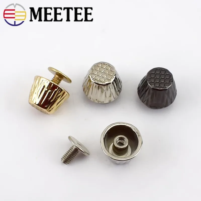 10/20 шт. Meetee 7 5x8x12 мм круглые тисненые гвозди заклепочные винты для нижней части