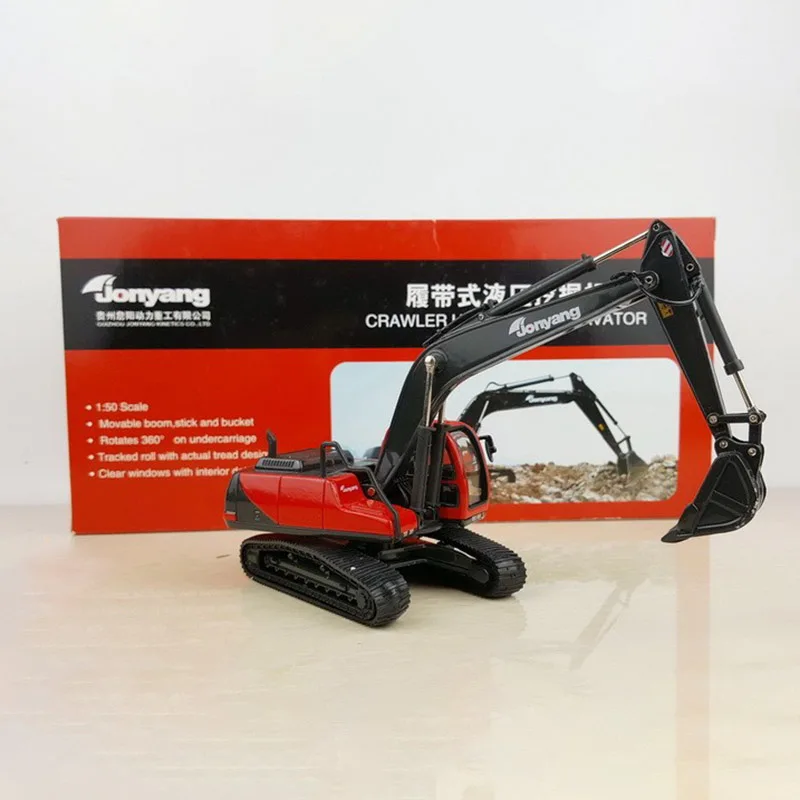 

Simulation Alloy Die-casting Crawler Excavator 1:50 Scale Alloy Excavator Construction Machinery Model Collection Gift Display