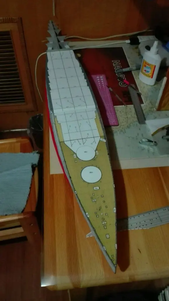 

Paper Craft Japan's Nagato Battleship about 80CM long warship ship model