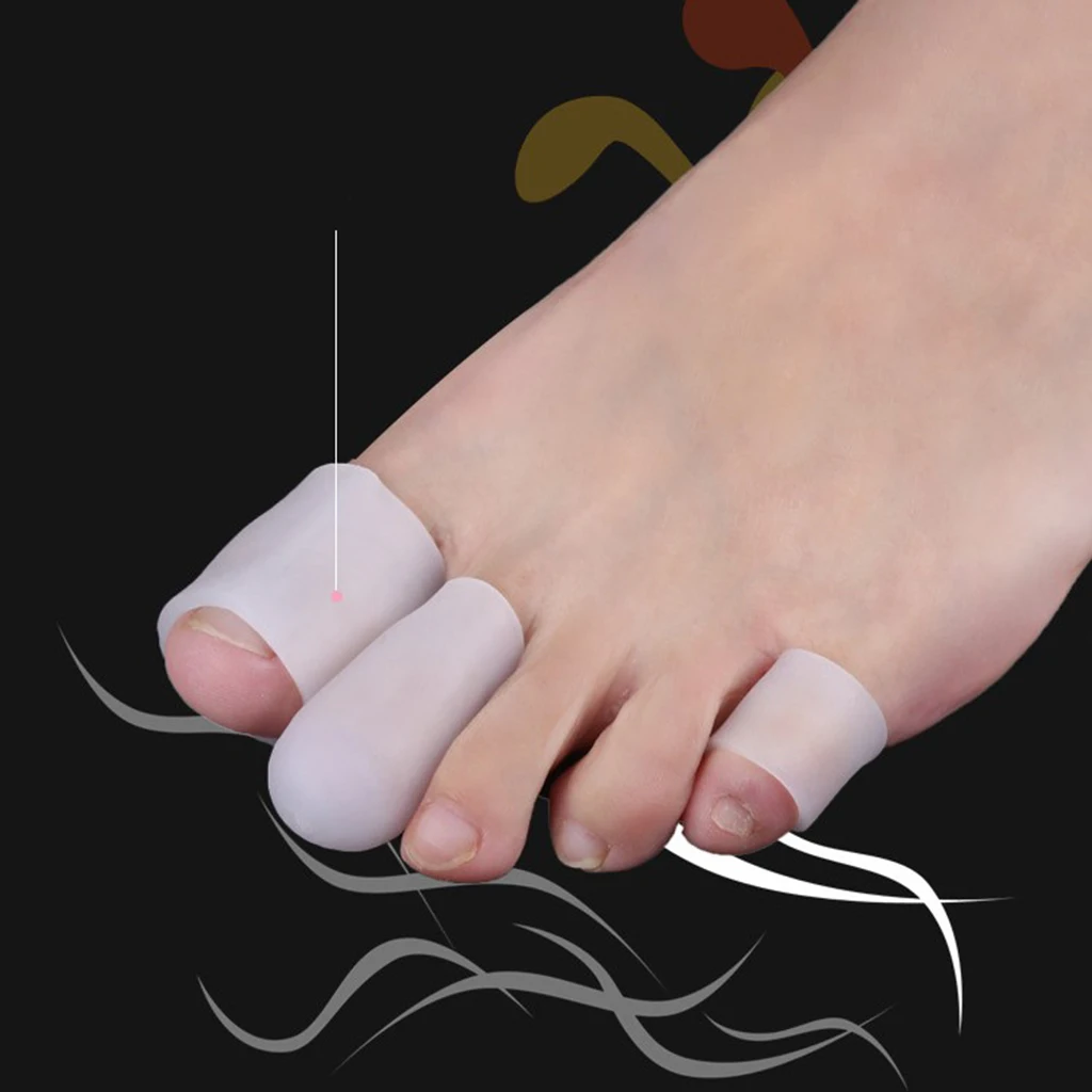 

5 Pairs Gel Toe Caps Foot Corns Blisters Bunion Toe Protector for Men Women