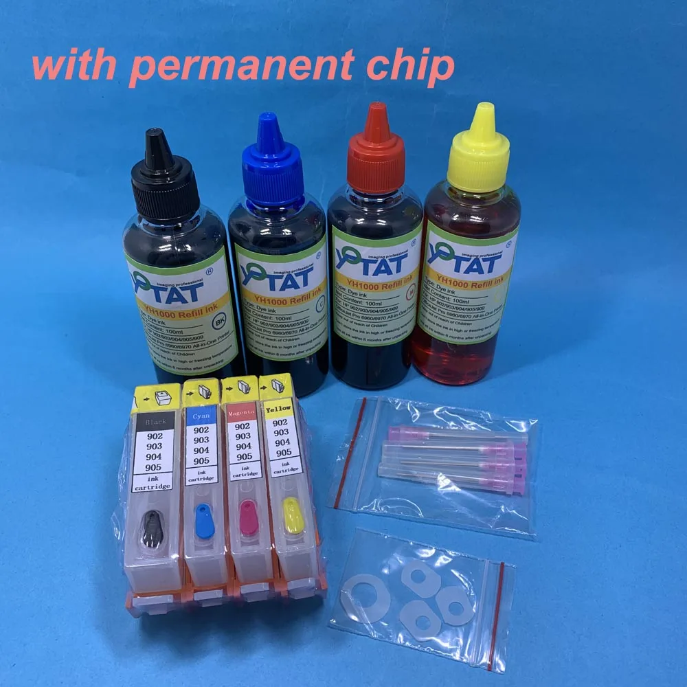 

Refillable ink cartridge for HP 903 HP903 with chip for HP OfficeJet 6950 6951 6954 6956 6961 6962 6963 6964 6965 6966 6968 6970